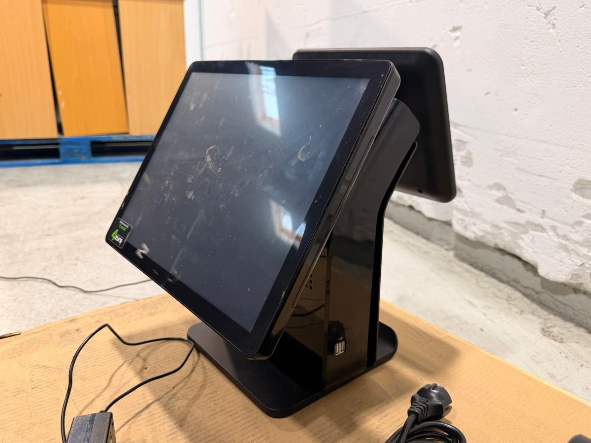 OKPOS K-9000 POS-system med kundedisplay, HPRT TP806 og kasseskuff