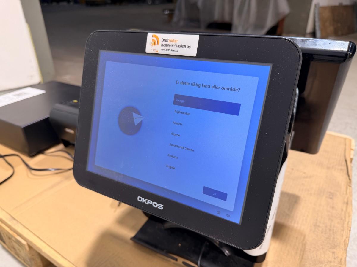 OKPOS K-9000 POS-system med kundedisplay, HPRT TP806 og kasseskuff