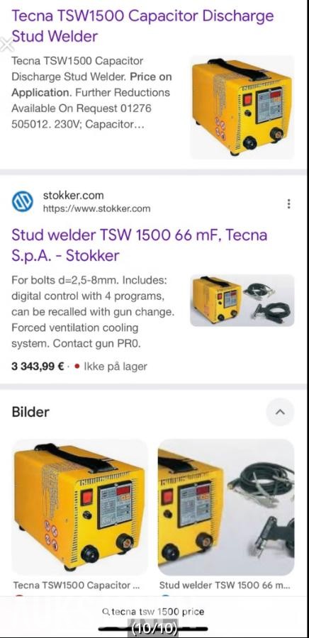 2013 Boltsveiser Tecna TSW-1500