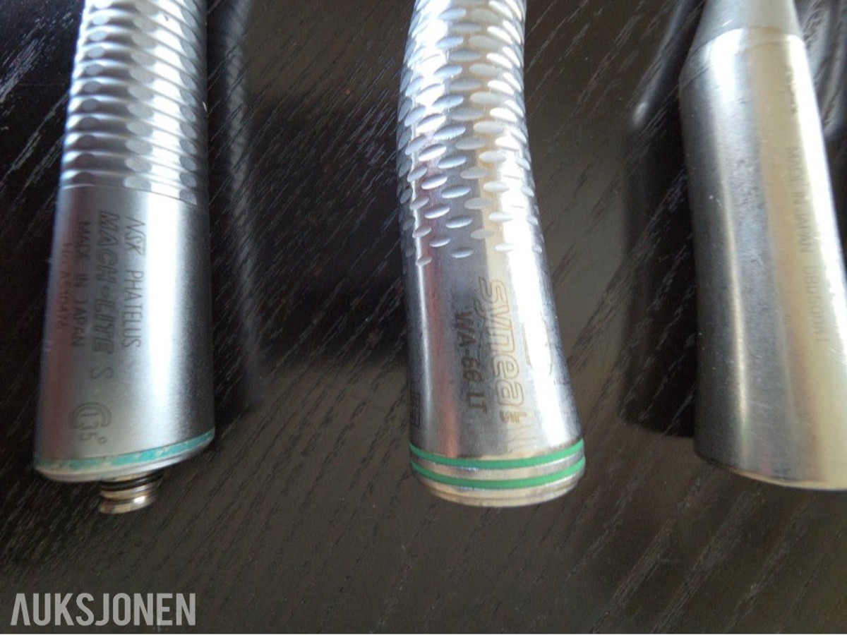 4 stk tannlege vinkelstykker – NSK og W&H