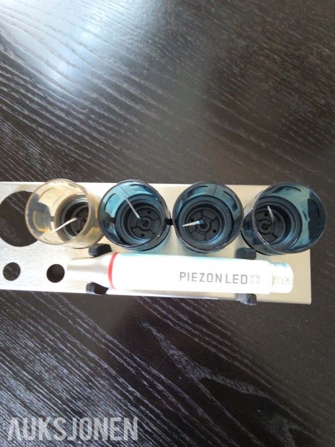EMS PIEZON LED håndstykke med 4 ultralydspisser og holder
