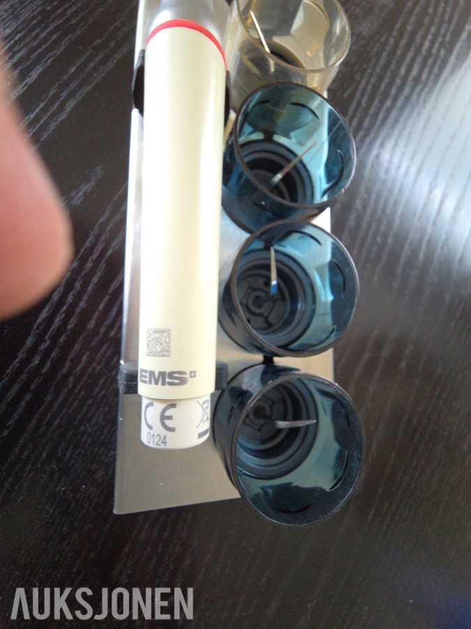 EMS PIEZON LED håndstykke med 4 ultralydspisser og holder