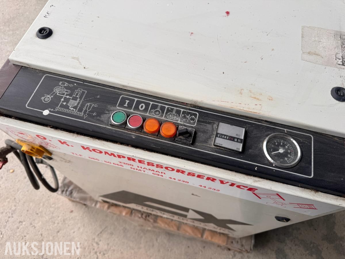 Tamrock 7,5 kW, 8 bar 220 Volt kompressor
