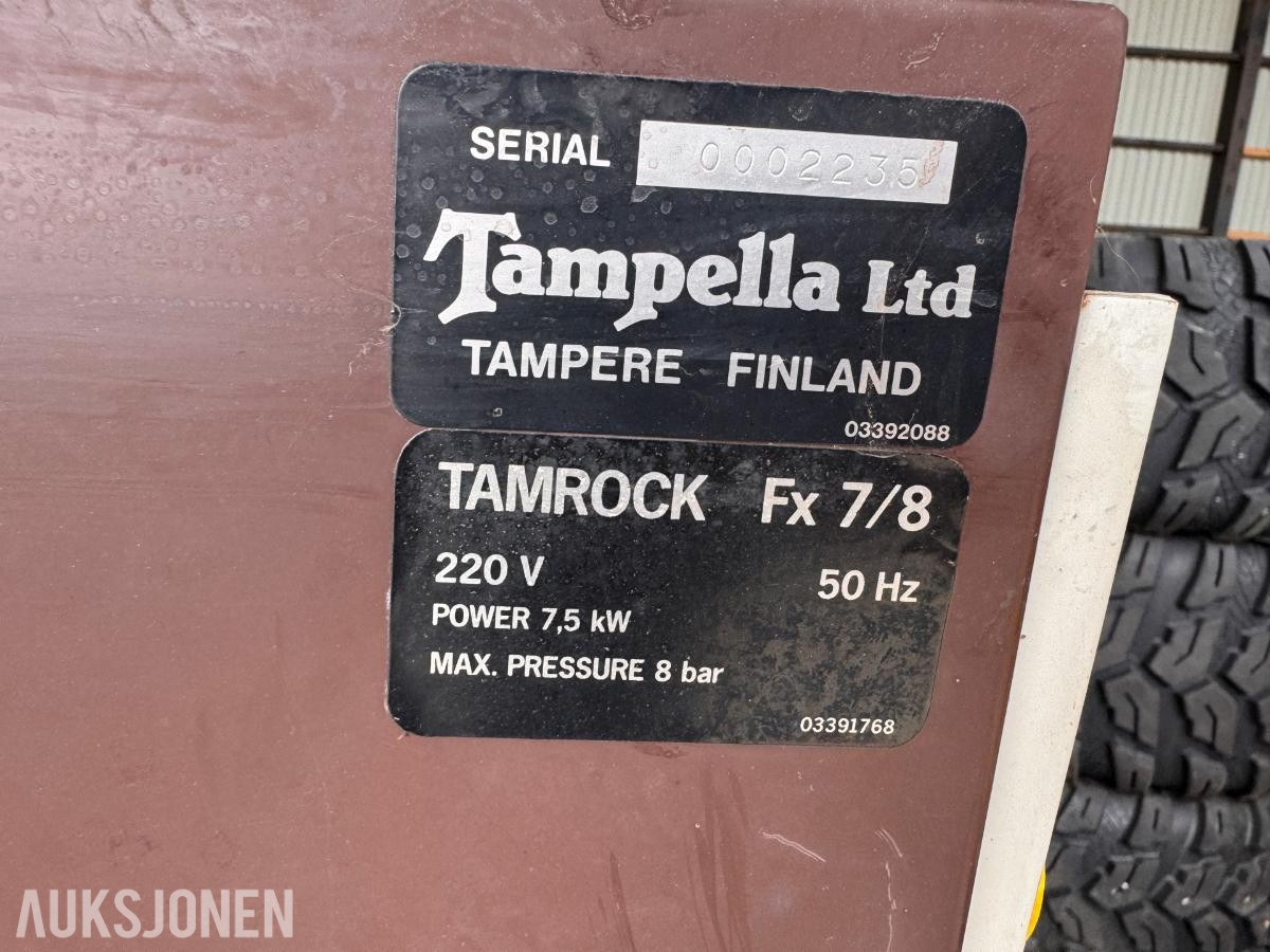 Tamrock 7,5 kW, 8 bar 220 Volt kompressor