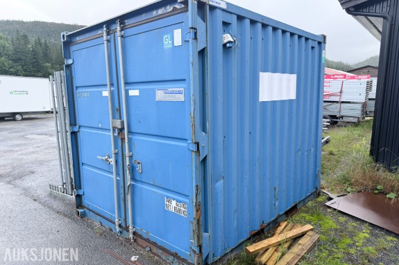 10 fot container med innhold