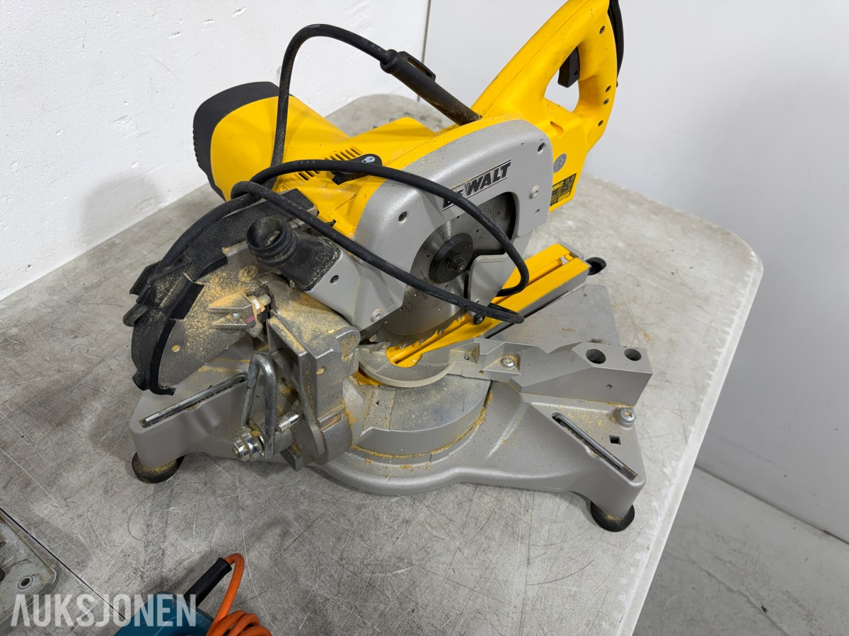 Parti med elektriske verktøy – DeWalt, ELU, WORK og Black & Decker