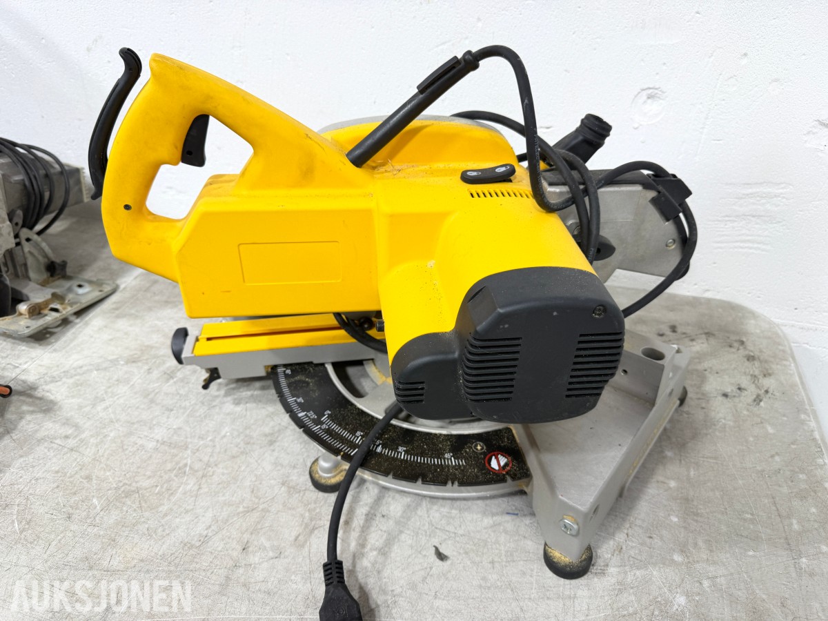 Parti med elektriske verktøy – DeWalt, ELU, WORK og Black & Decker