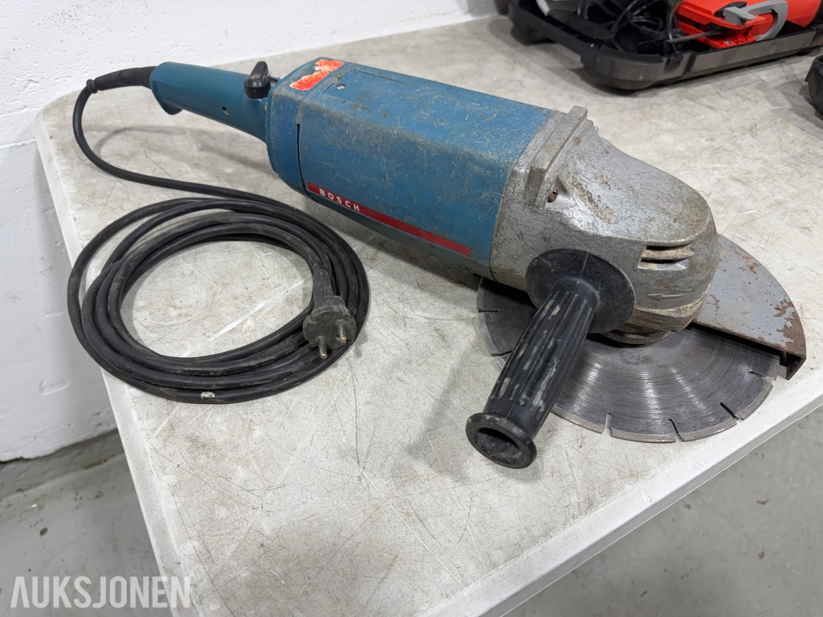 Parti med elektriske håndverktøy – Bosch, Black & Decker, FEIN, Hazet m.fl.