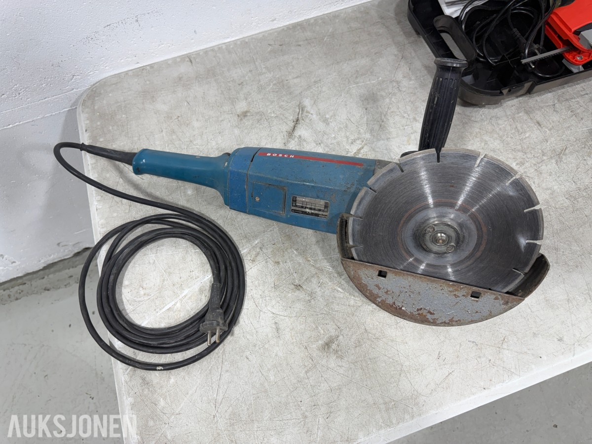 Parti med elektriske håndverktøy – Bosch, Black & Decker, FEIN, Hazet m.fl.