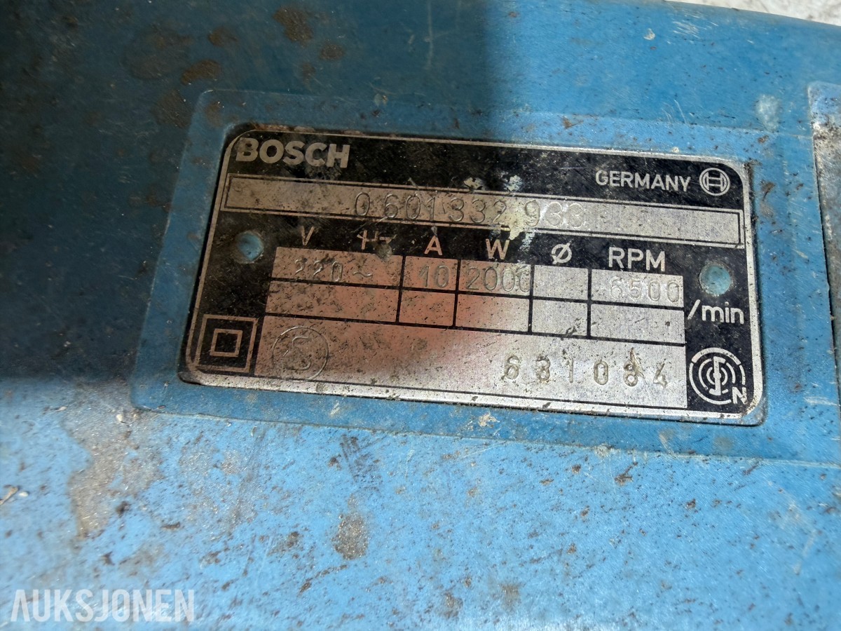 Parti med elektriske håndverktøy – Bosch, Black & Decker, FEIN, Hazet m.fl.