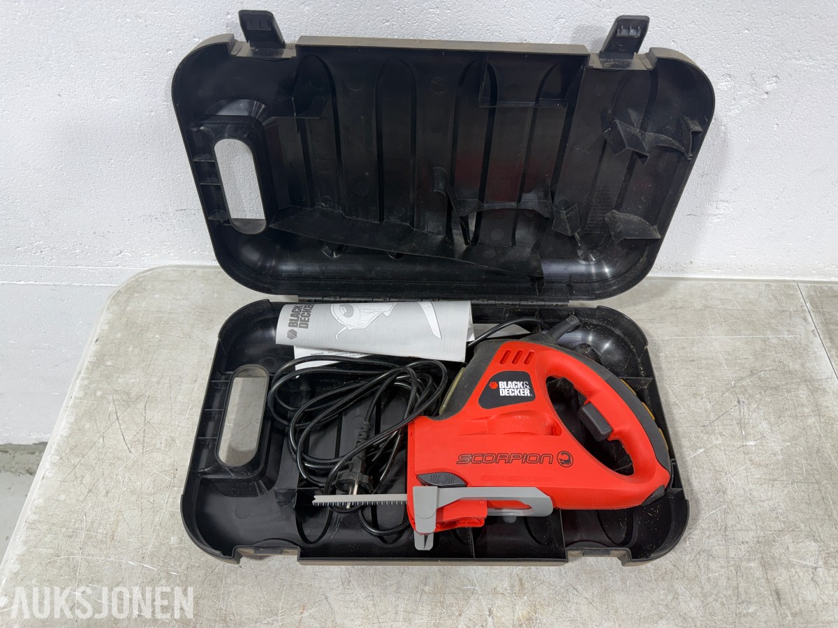 Parti med elektriske håndverktøy – Bosch, Black & Decker, FEIN, Hazet m.fl.