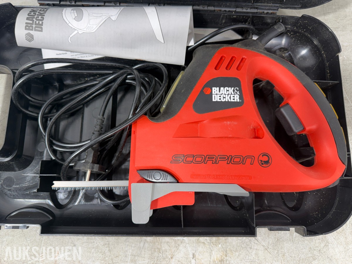Parti med elektriske håndverktøy – Bosch, Black & Decker, FEIN, Hazet m.fl.