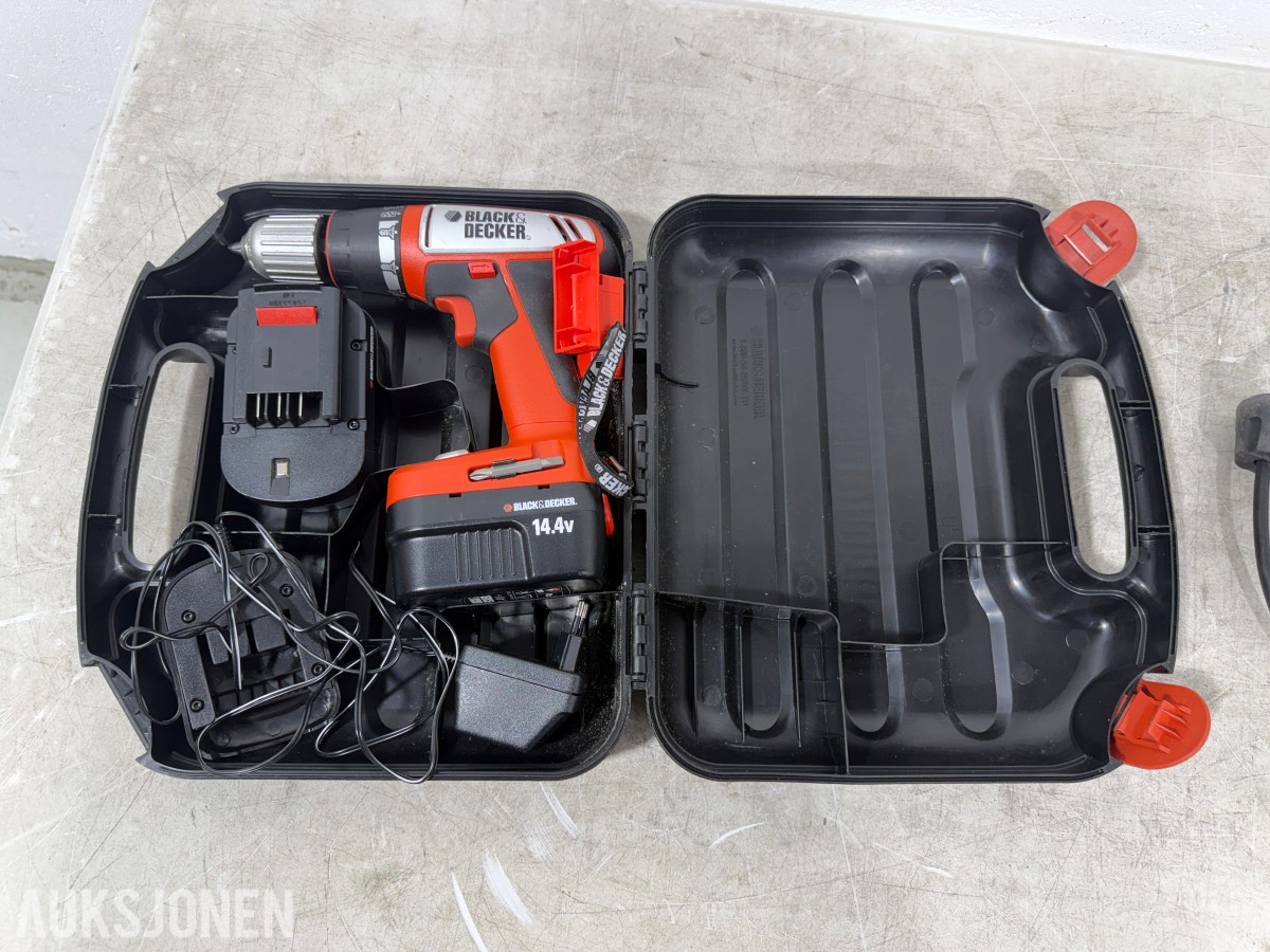 Parti med elektriske håndverktøy – Bosch, Black & Decker, FEIN, Hazet m.fl.