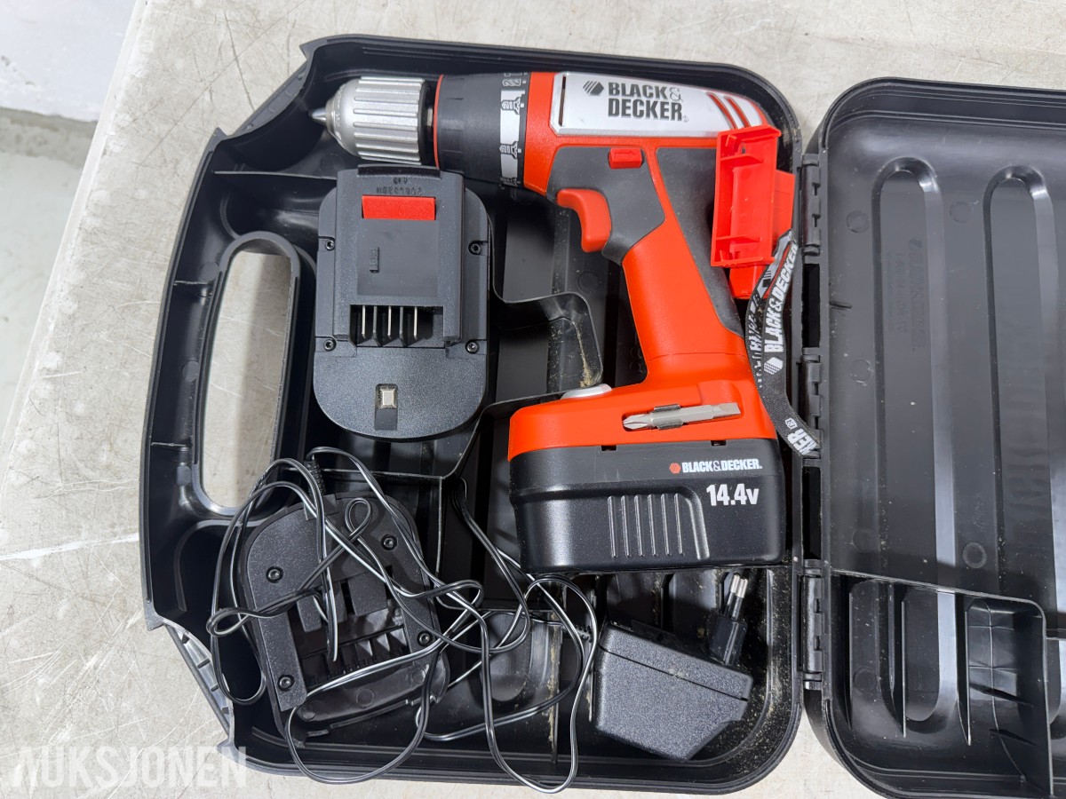 Parti med elektriske håndverktøy – Bosch, Black & Decker, FEIN, Hazet m.fl.