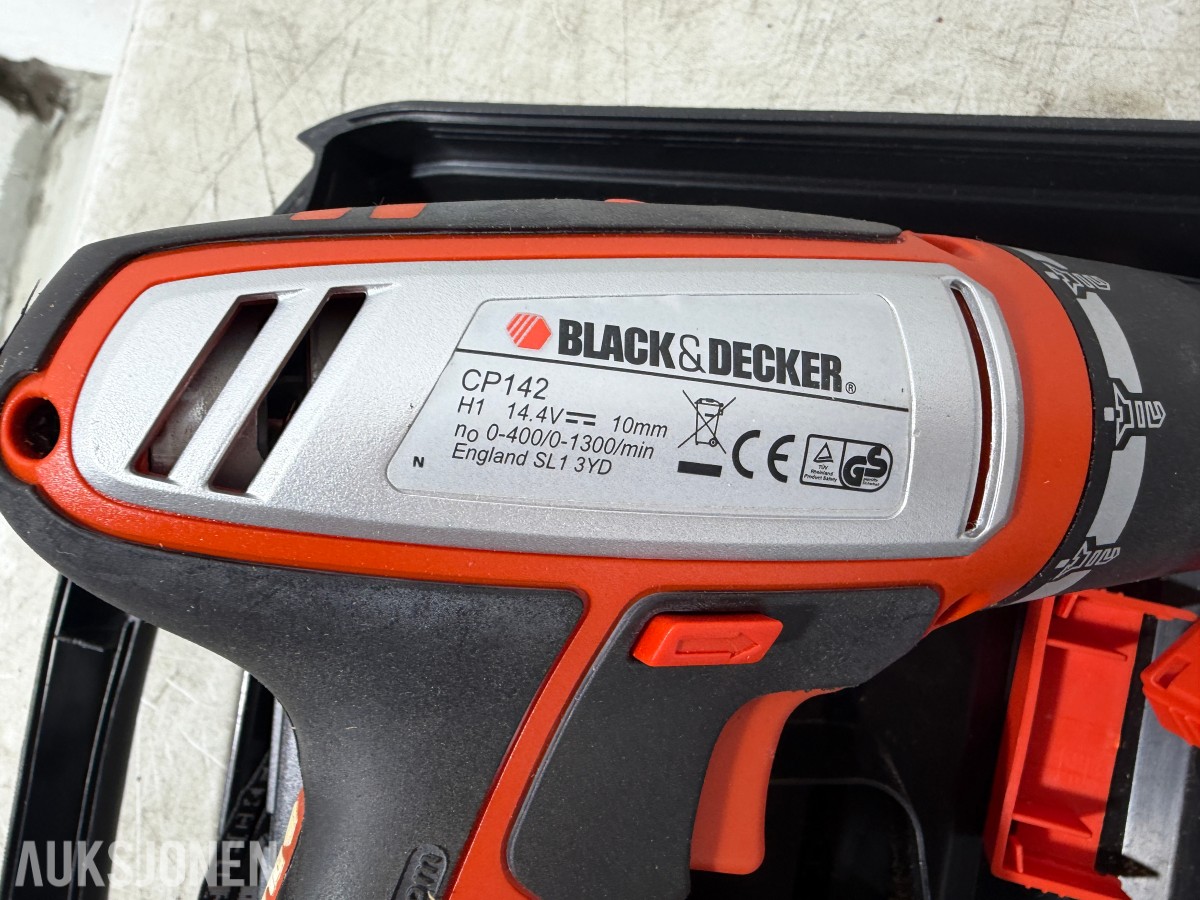 Parti med elektriske håndverktøy – Bosch, Black & Decker, FEIN, Hazet m.fl.