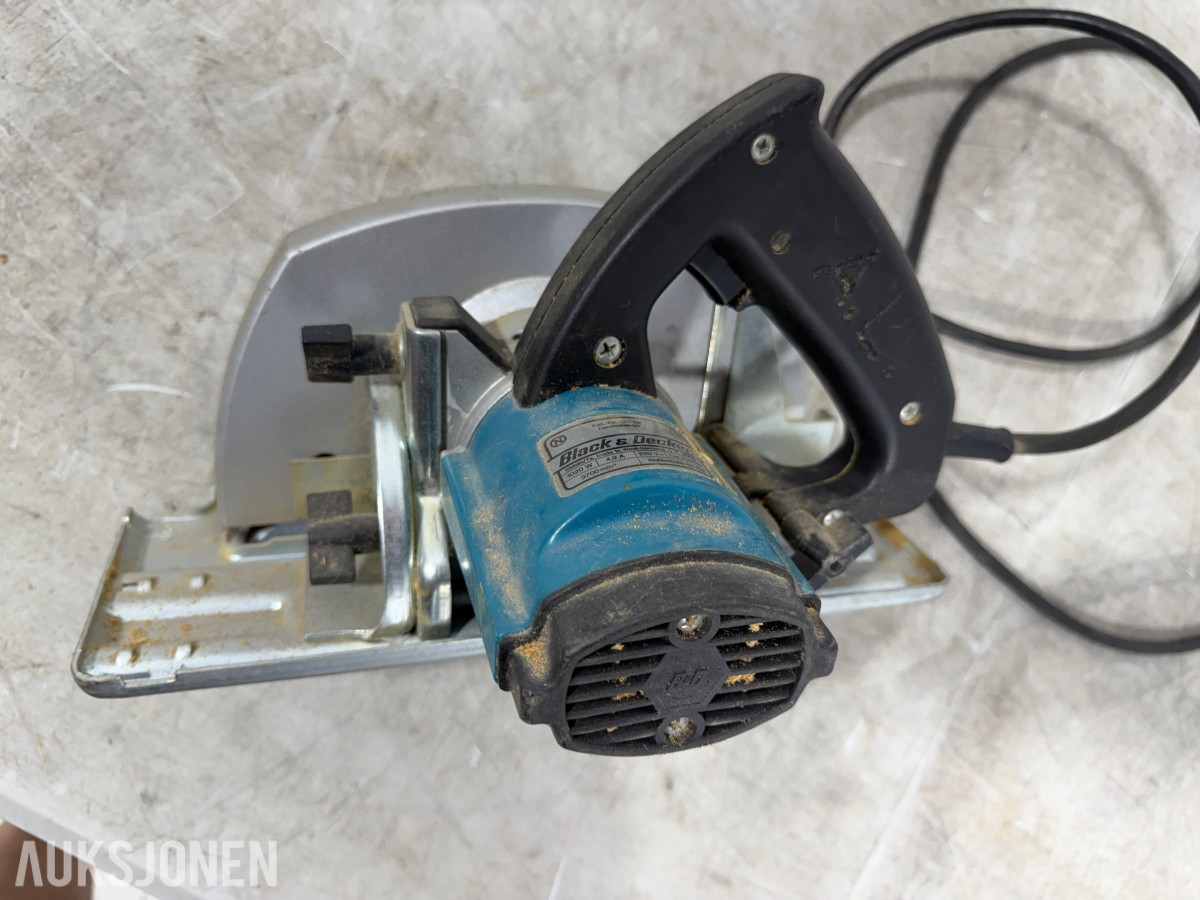 Parti med elektriske håndverktøy – Bosch, Black & Decker, FEIN, Hazet m.fl.