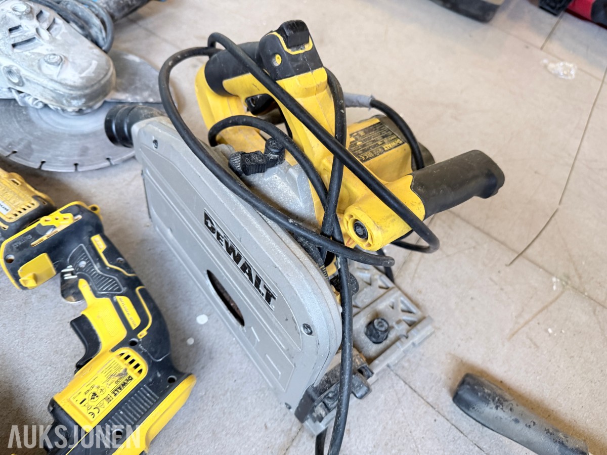 Verktøypakke / parti med DeWalt, Hitachi, Makita m.m. – selges samlet