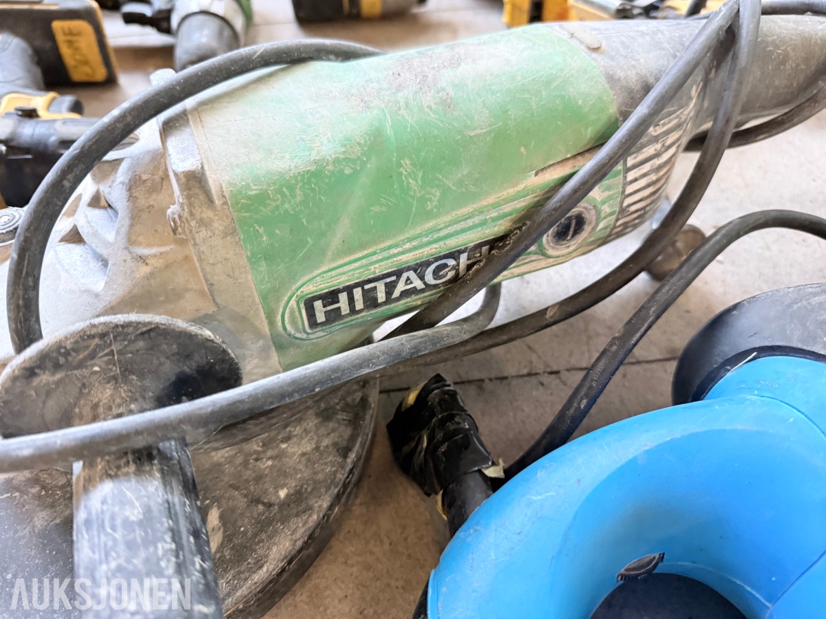 Verktøypakke / parti med DeWalt, Hitachi, Makita m.m. – selges samlet