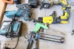 Verktøypakke / parti med DeWalt, Hitachi, Makita m.m. – selges samlet