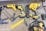 DeWalt verktøypakke – kapp-/gjærsager, arbeidsbord, spikerpistol, multikutter, sirkelsag m.m.
