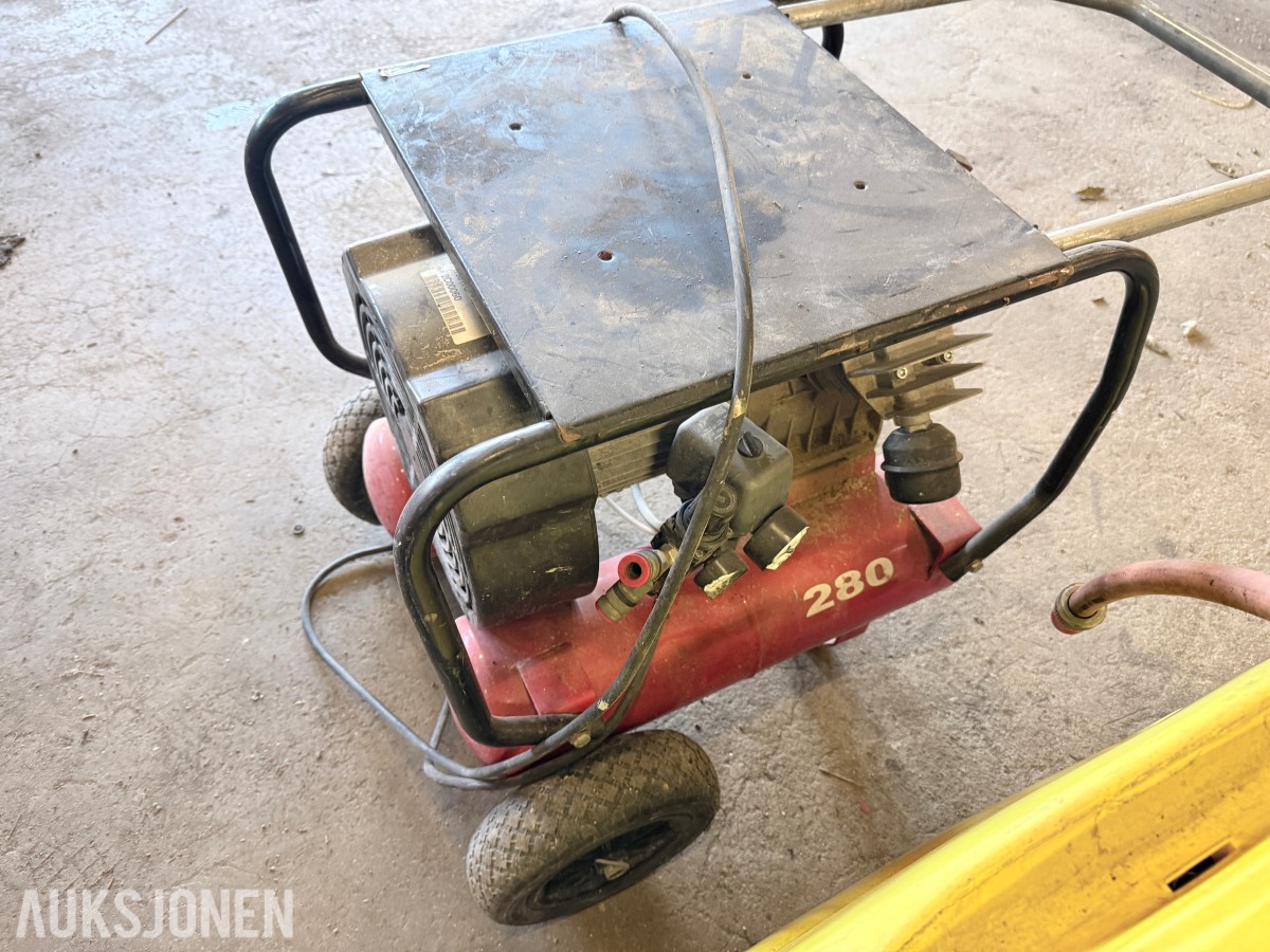 2024 Kärcher 280D høytrykkspyler + Motek HA280 kompressor