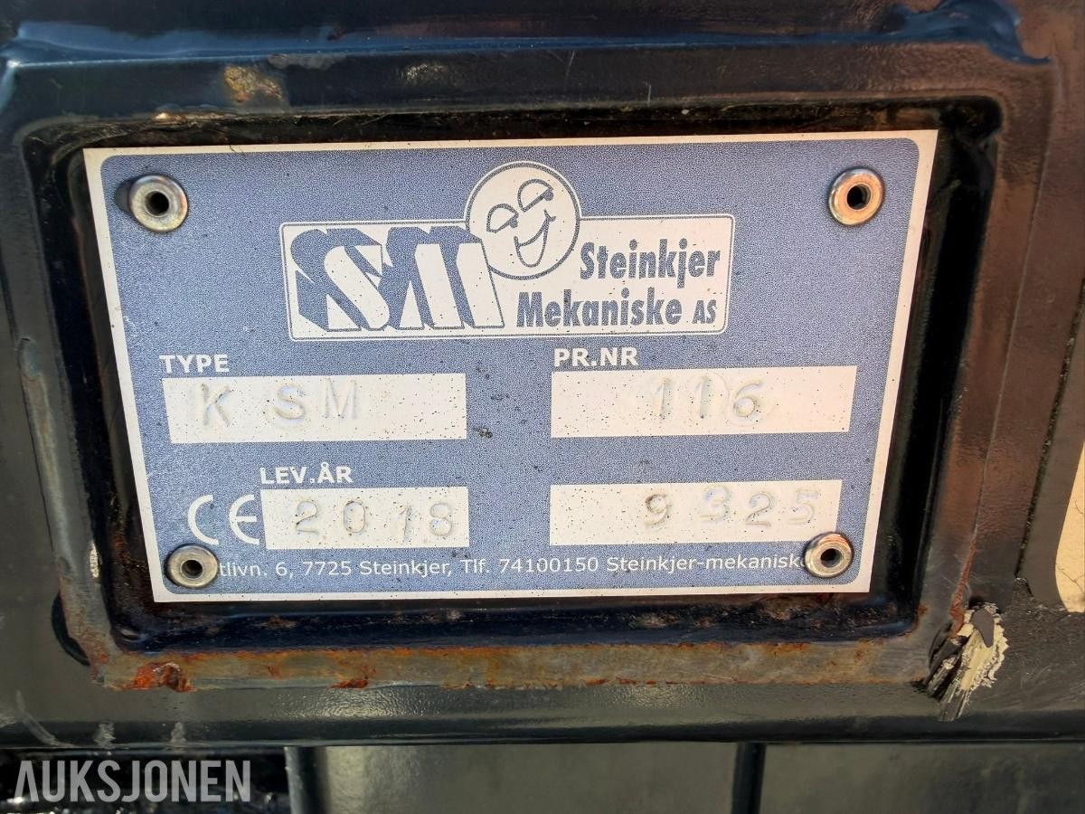 2018 Steinkjer Mekaniske KSM hydraulisk skyveskuffe