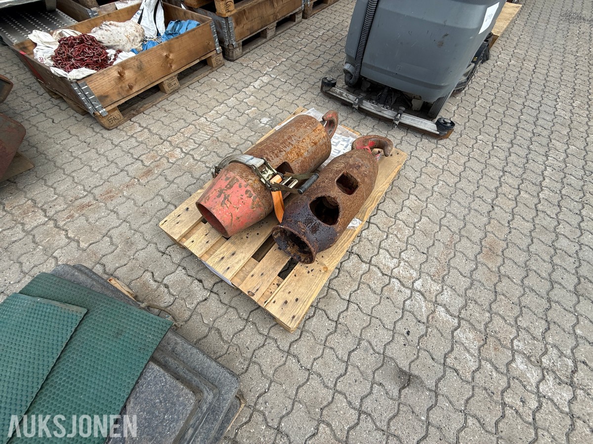 Kranlodd / krokvekter med krok – 2 stk.