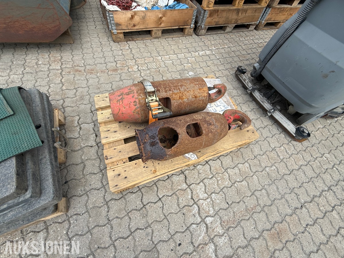 Kranlodd / krokvekter med krok – 2 stk.