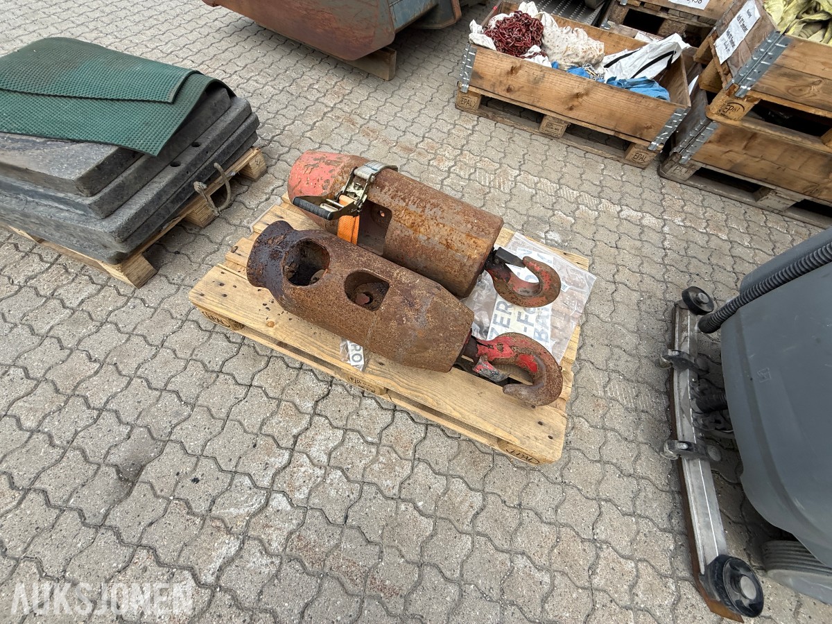Kranlodd / krokvekter med krok – 2 stk.