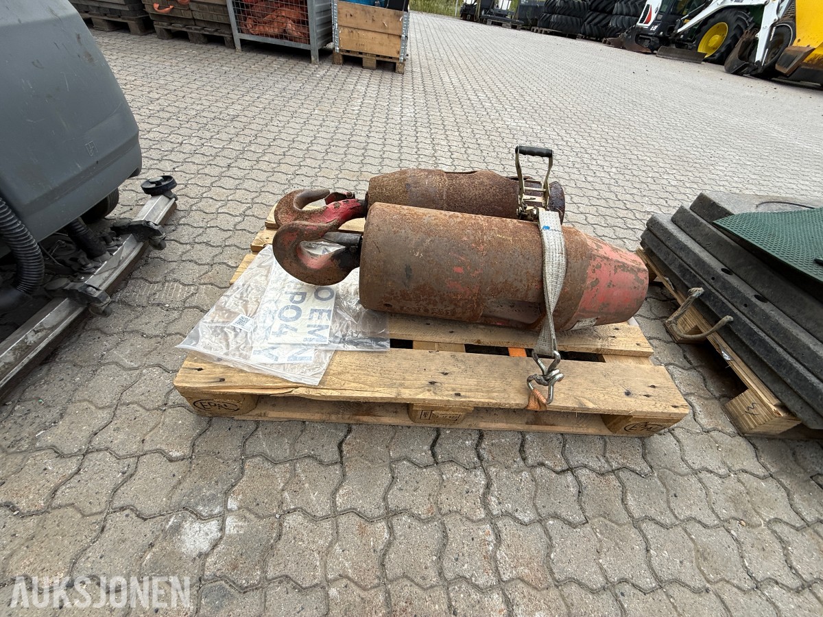 Kranlodd / krokvekter med krok – 2 stk.