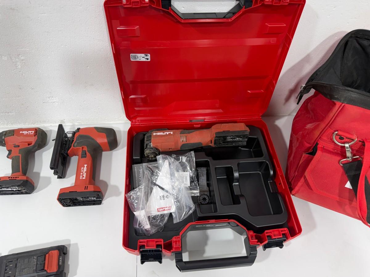 Hilti Nuron 22V verktøypakke - 5 maskiner og 4 batterier