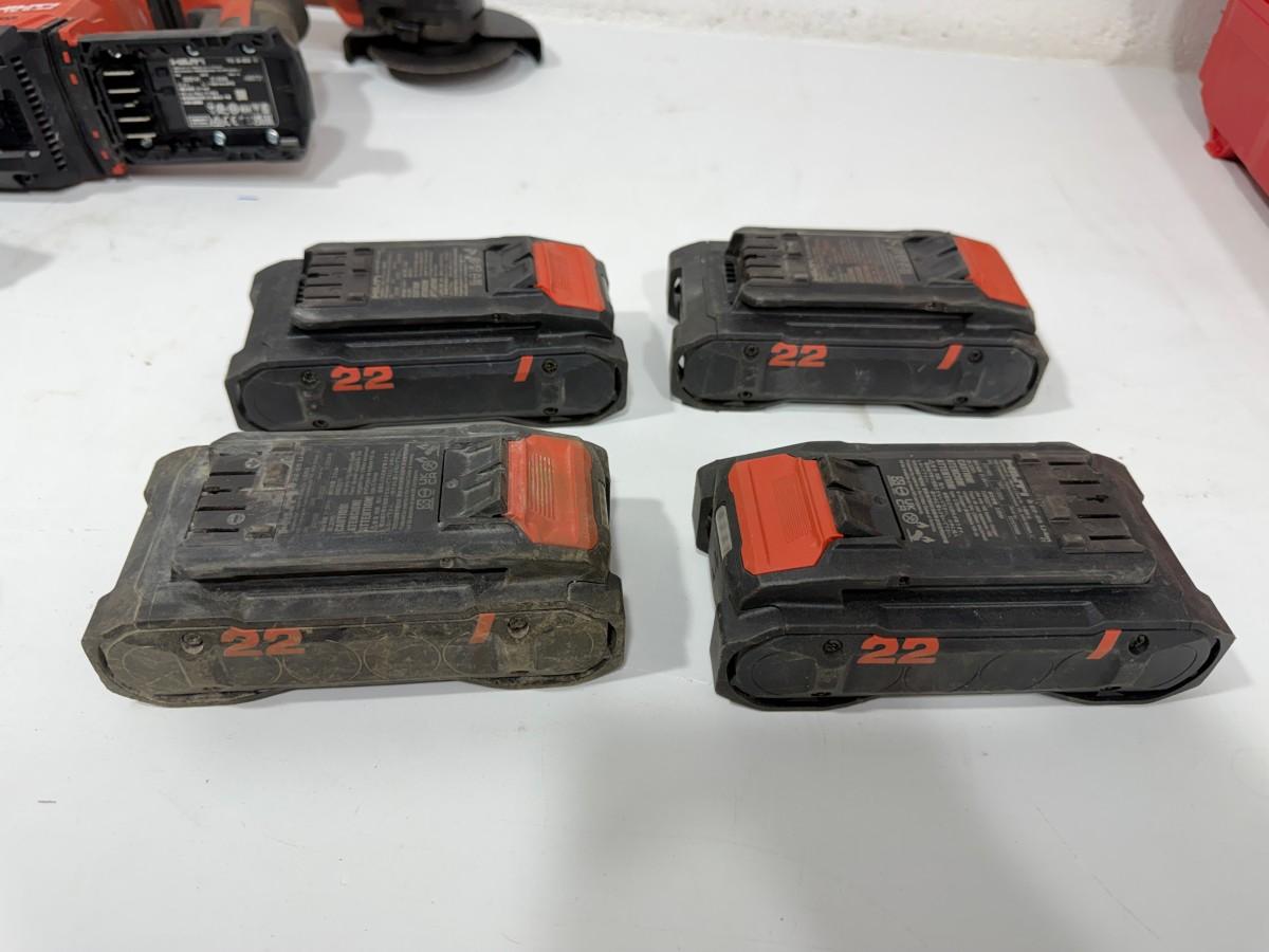 Hilti Nuron 22V verktøypakke - 5 maskiner og 4 batterier