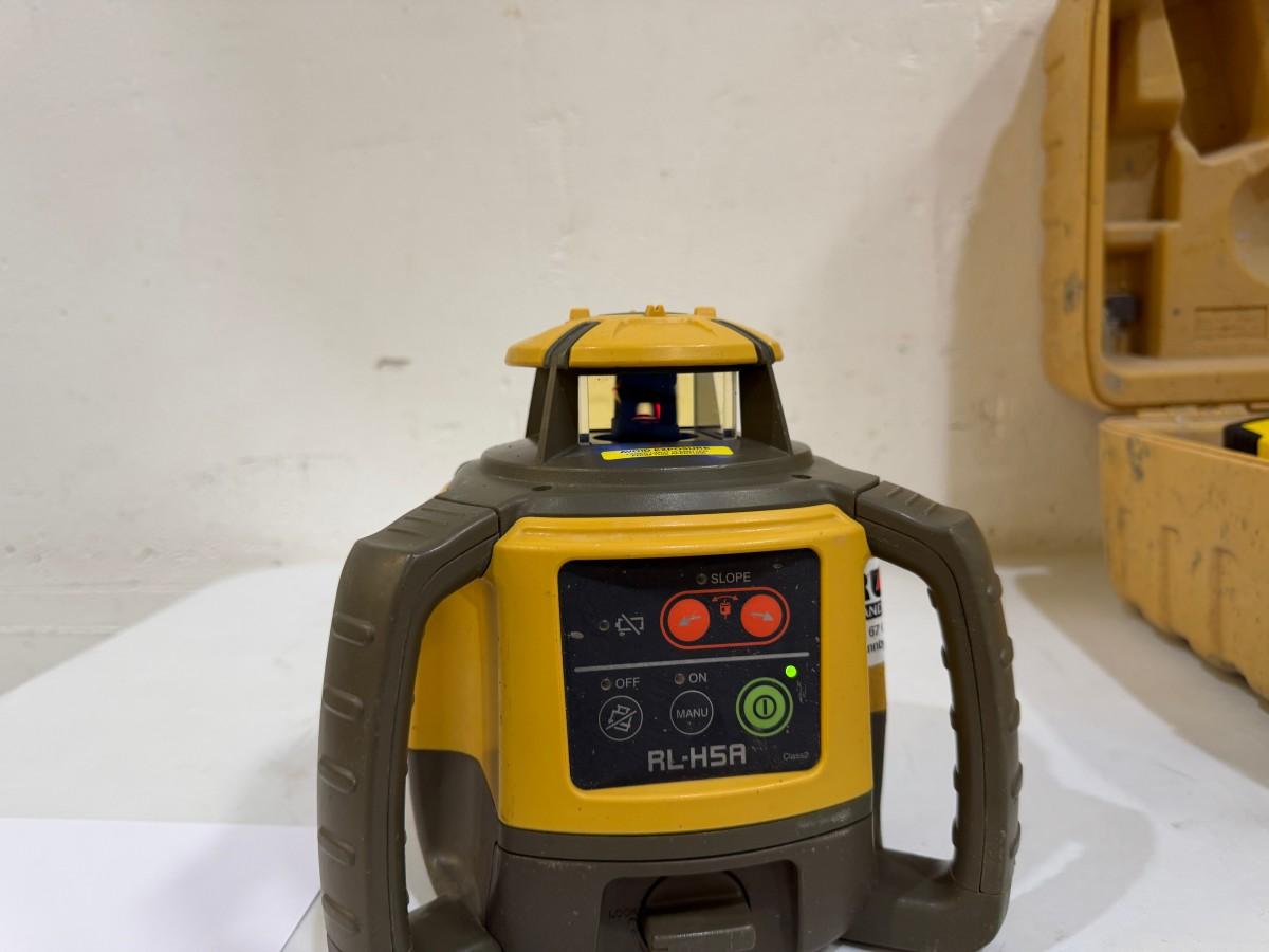 Topcon RL-H5A rotasjonslaser med Leica Rod Eye 160 Digital