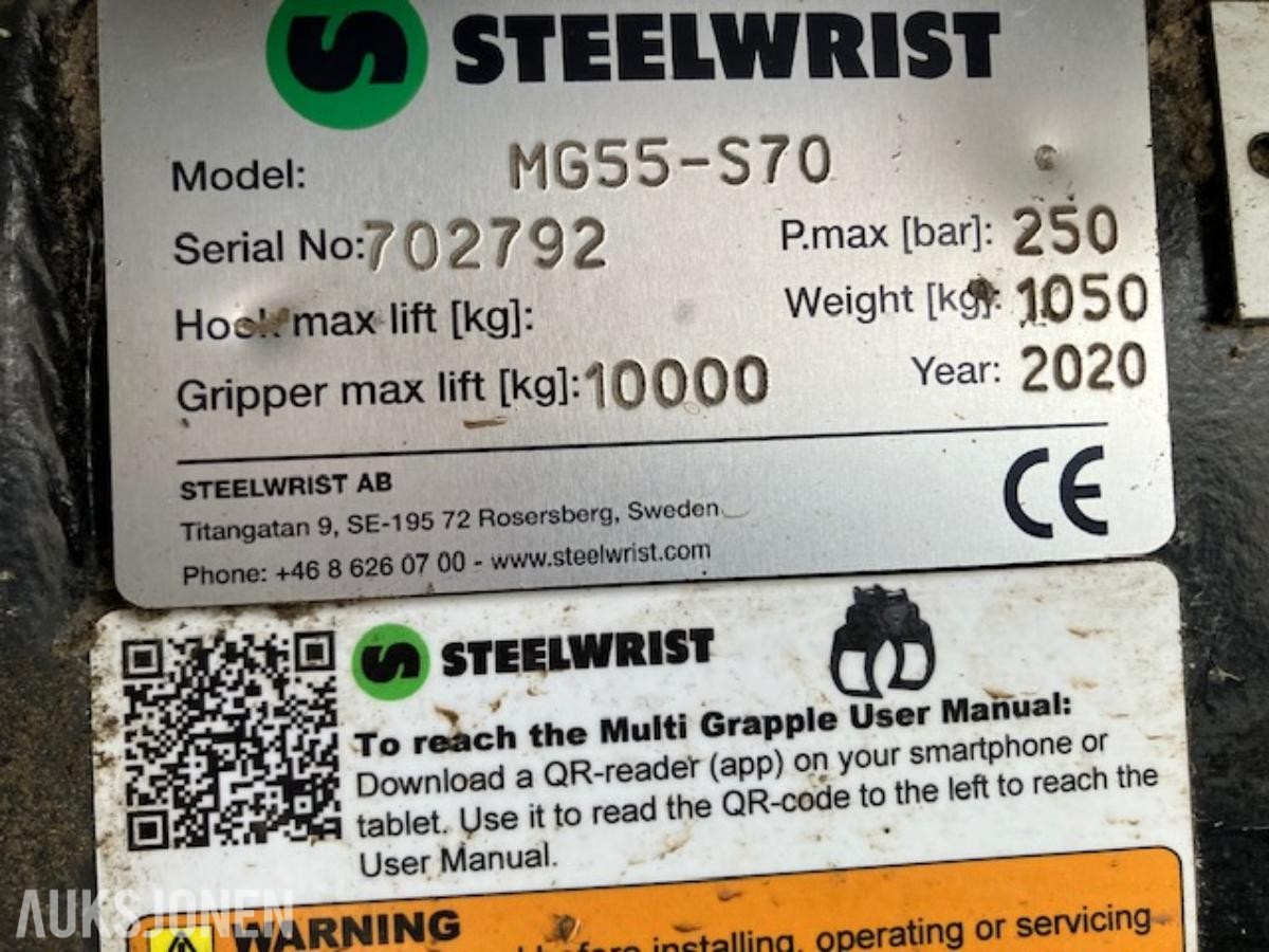 2020 BT Steelwrist MG55-S70 tømmerklype
