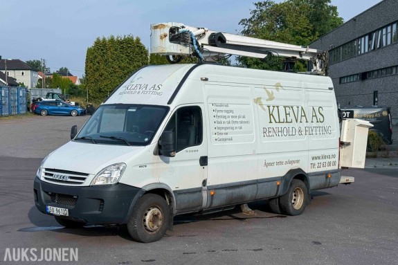 2010 Iveco Daily 65C18 liftbil - Nifty VM140 personløfter 2008 - Aquila Triventek høytrykks spyleanlegg 250 bar - 168 705 km - 177 hk 3,0 diesel - manuell girkasse