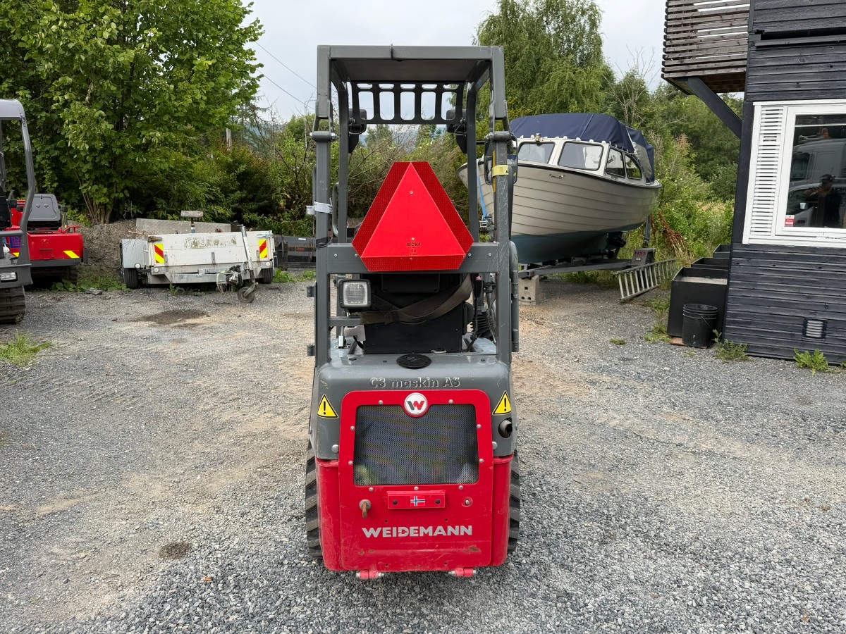2019 Weidemann 1140 Kompaktlaster med skuffe, pallegafler og asfaltskuffe