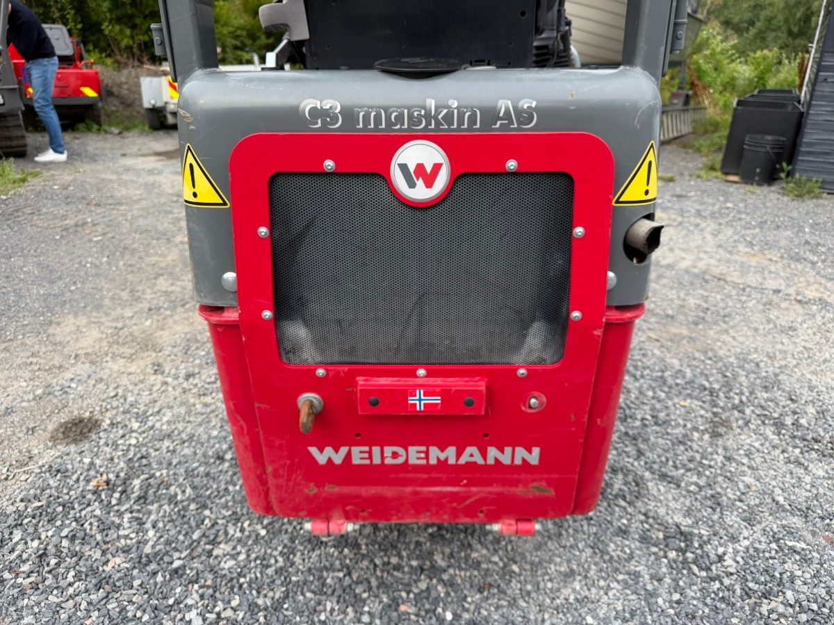 2019 Weidemann 1140 Kompaktlaster med skuffe, pallegafler og asfaltskuffe