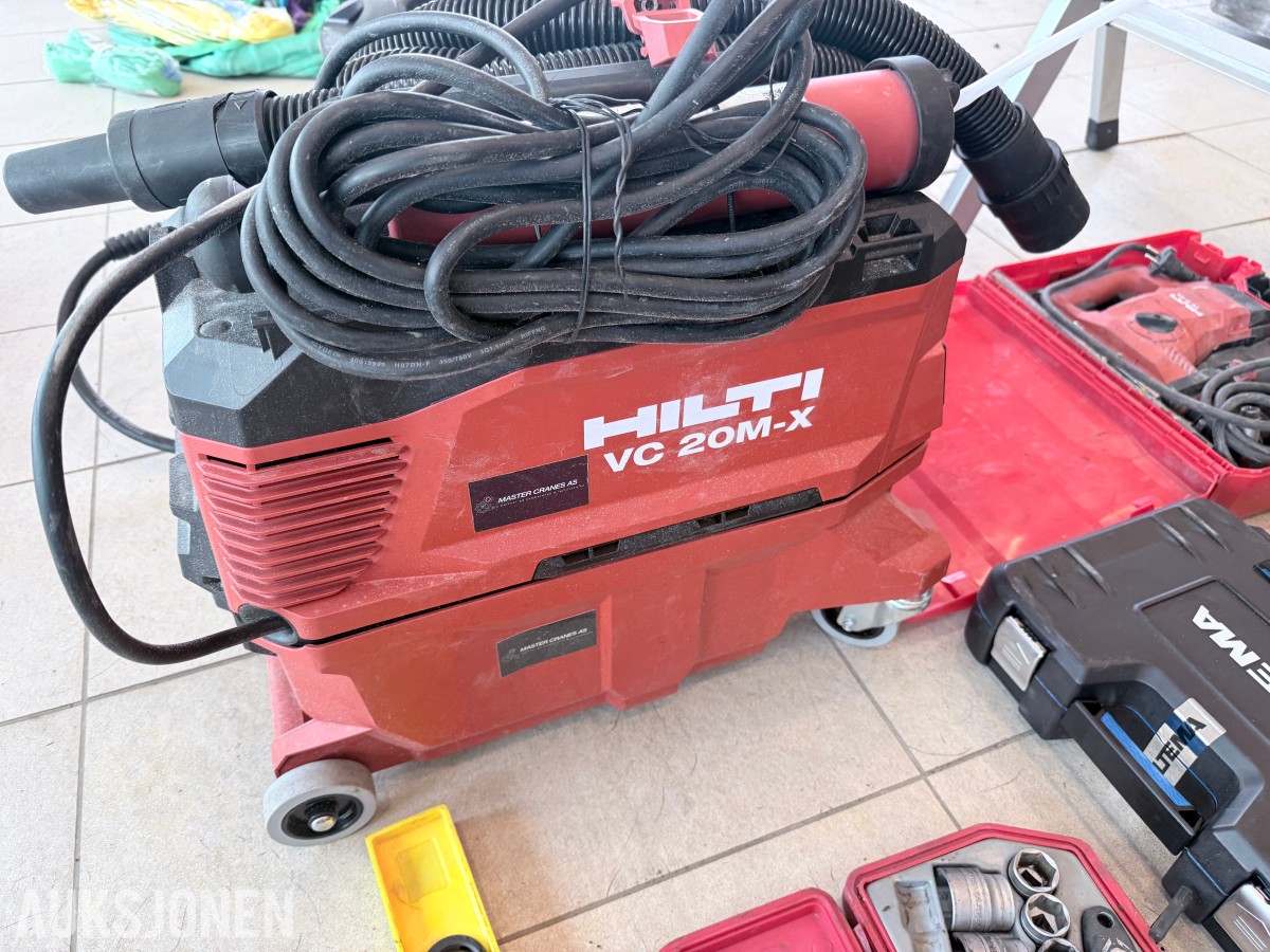 Verktøypakke med Hilti, Biltema og diverse håndverktøy
