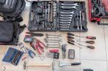 Verktøypakke med Hilti, Biltema og diverse håndverktøy