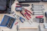 Verktøypakke med Hilti, Biltema og diverse håndverktøy