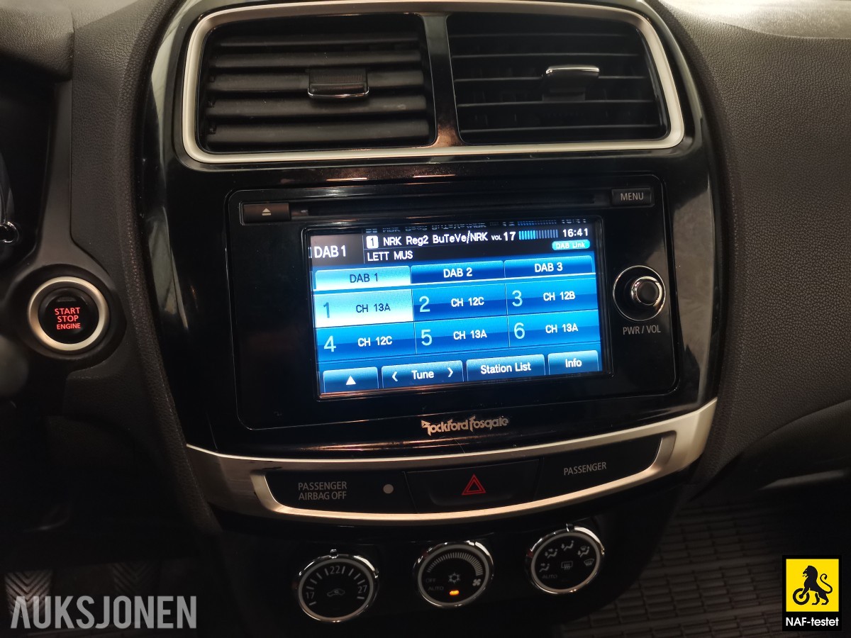 2015 Mitsubishi ASX 1.6 116HK HENGERFESTE KAMERA CRUISE ROCKFORD PANO