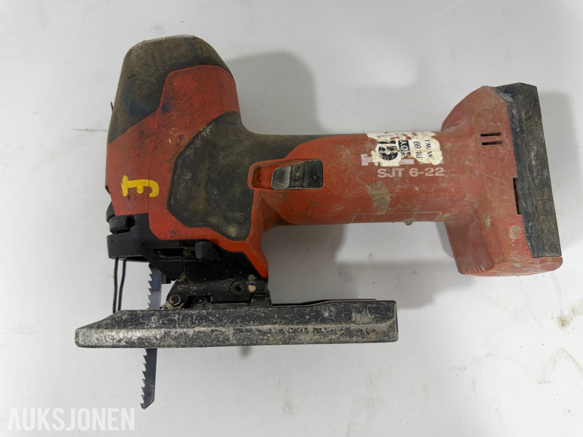 Hilti 22V batteriverktøy - 9 maskiner, 3 batterier og lader
