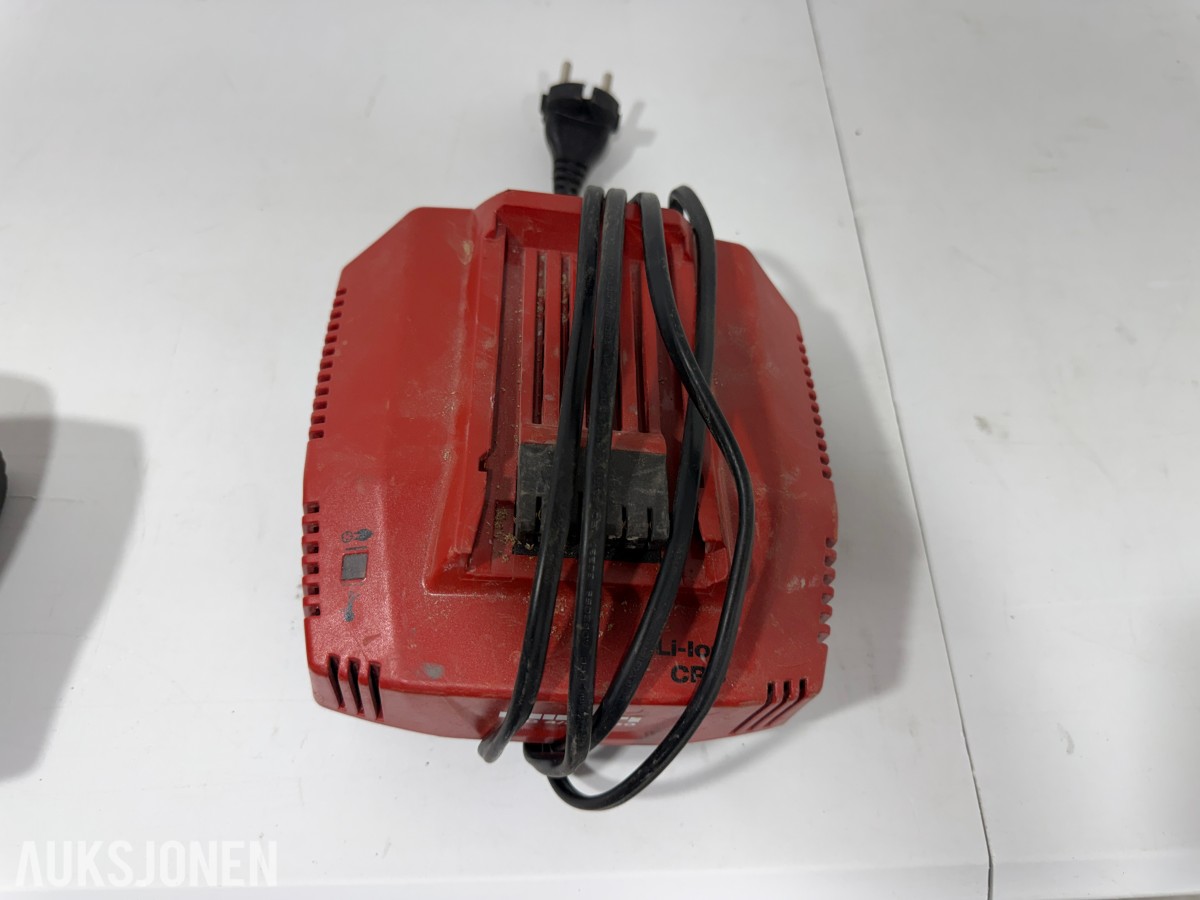 Hilti 22V batteriverktøy - 9 maskiner, 3 batterier og lader