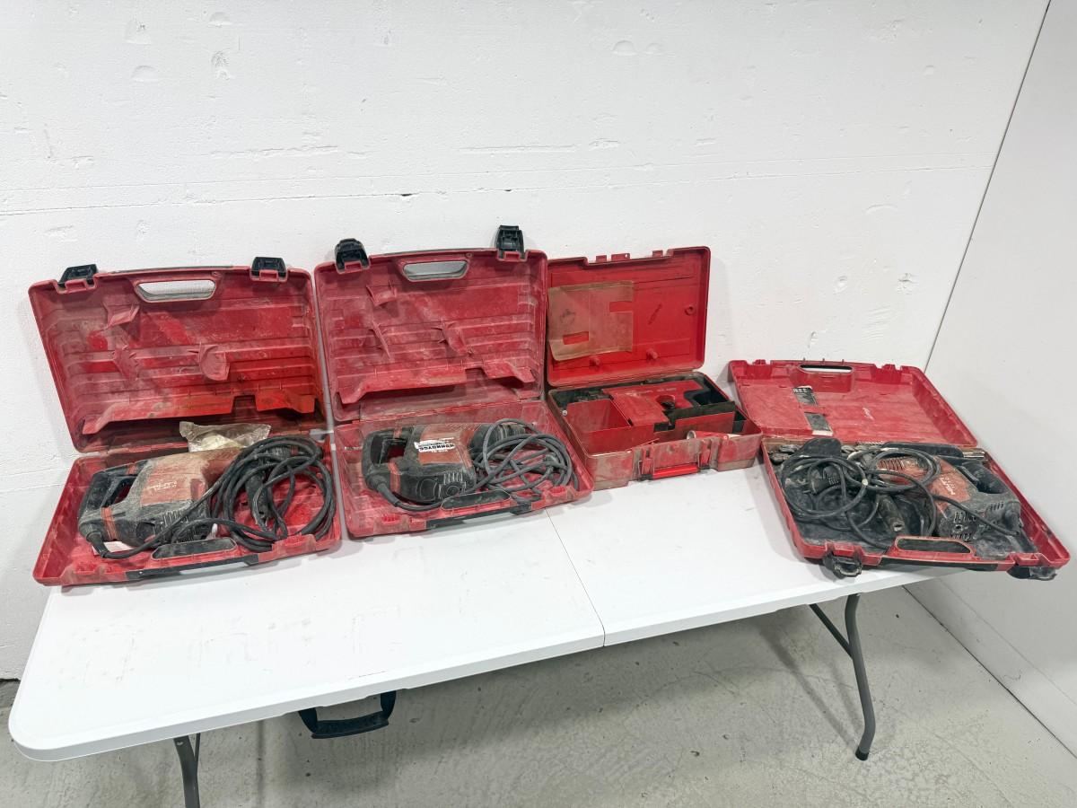 Parti Hilti elektroverktøy og festeverktøy med tilbehør