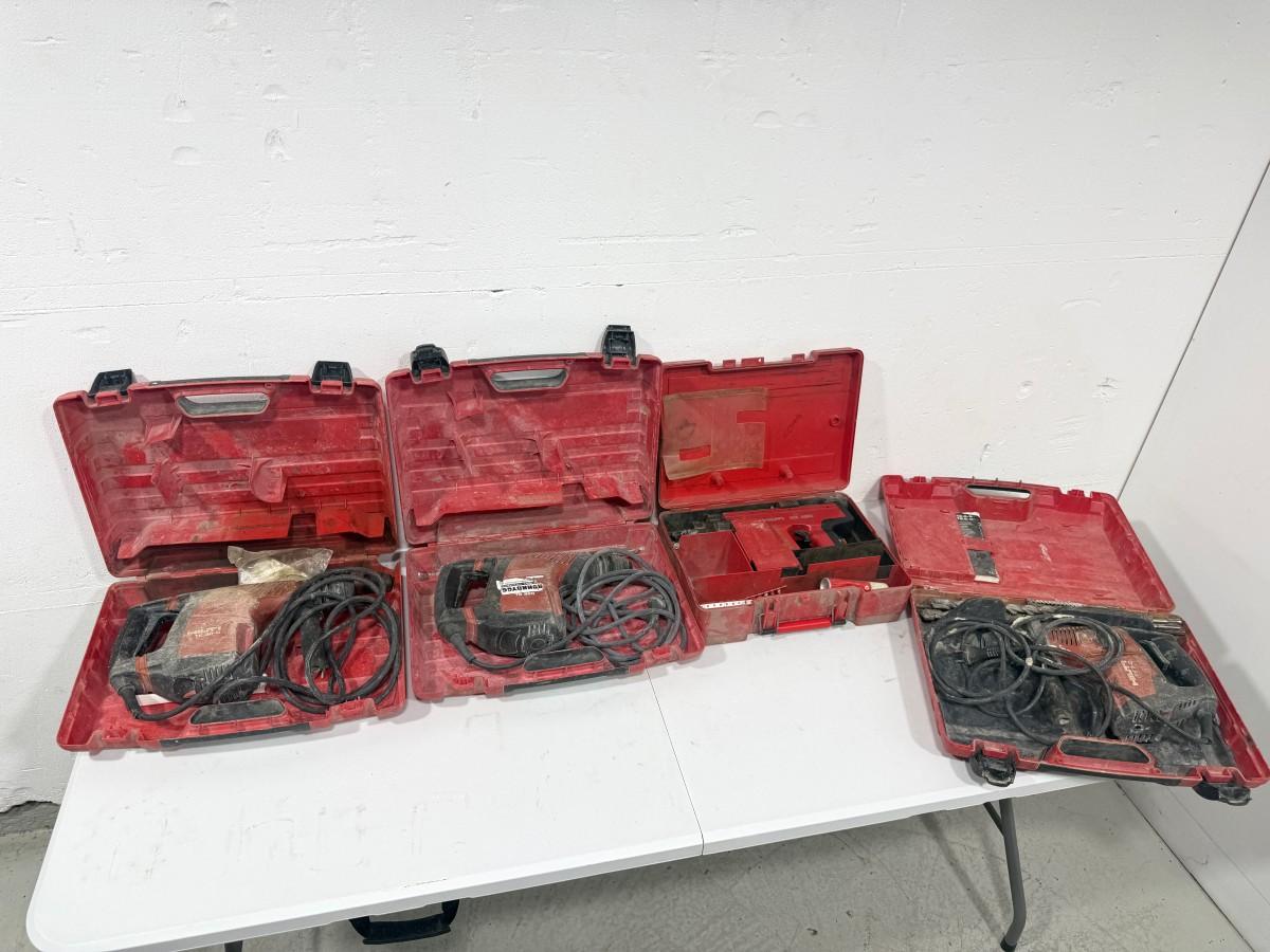Parti Hilti elektroverktøy og festeverktøy med tilbehør