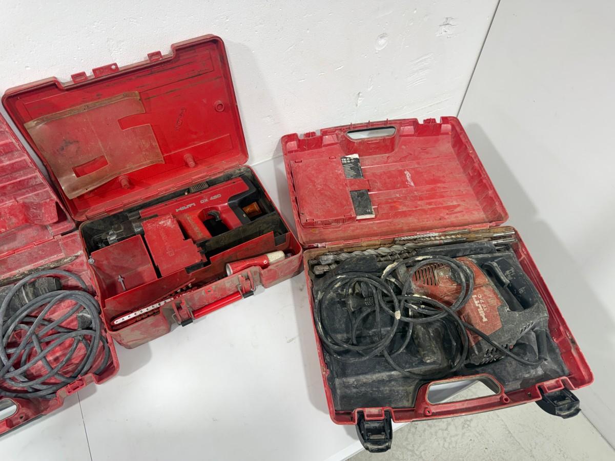 Parti Hilti elektroverktøy og festeverktøy med tilbehør