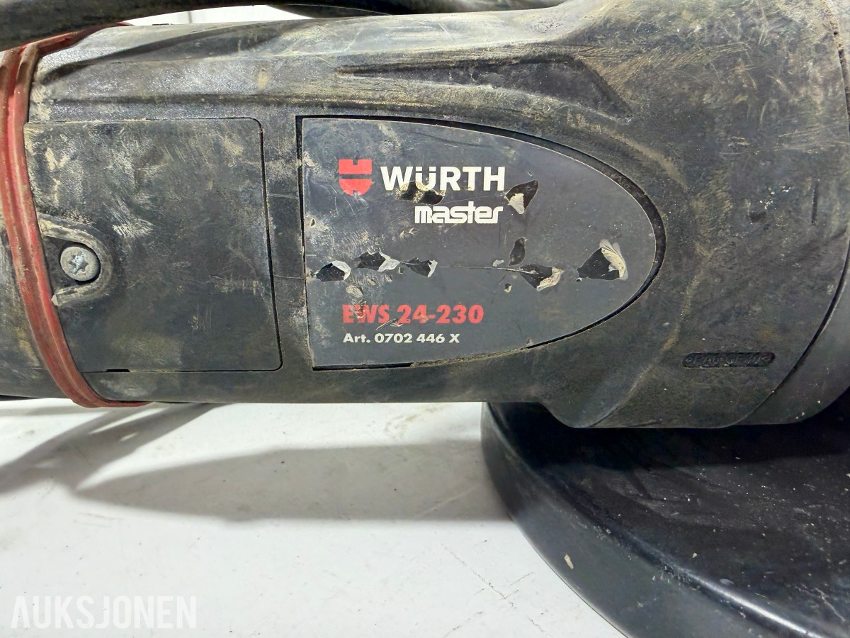 9 stk elektriske verktøy – Würth, Hitachi, Makita, Biltema og Edilgrappa