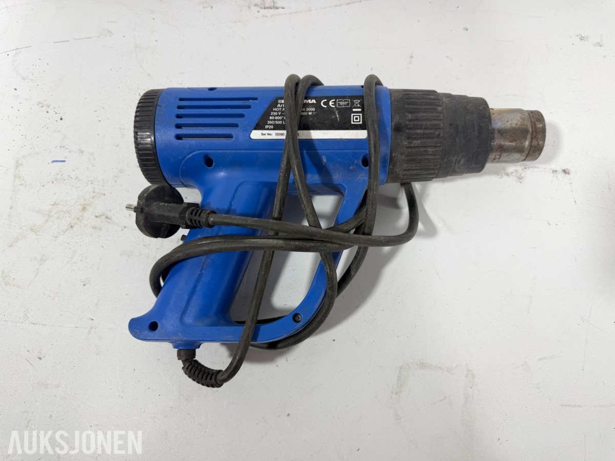 9 stk elektriske verktøy – Würth, Hitachi, Makita, Biltema og Edilgrappa