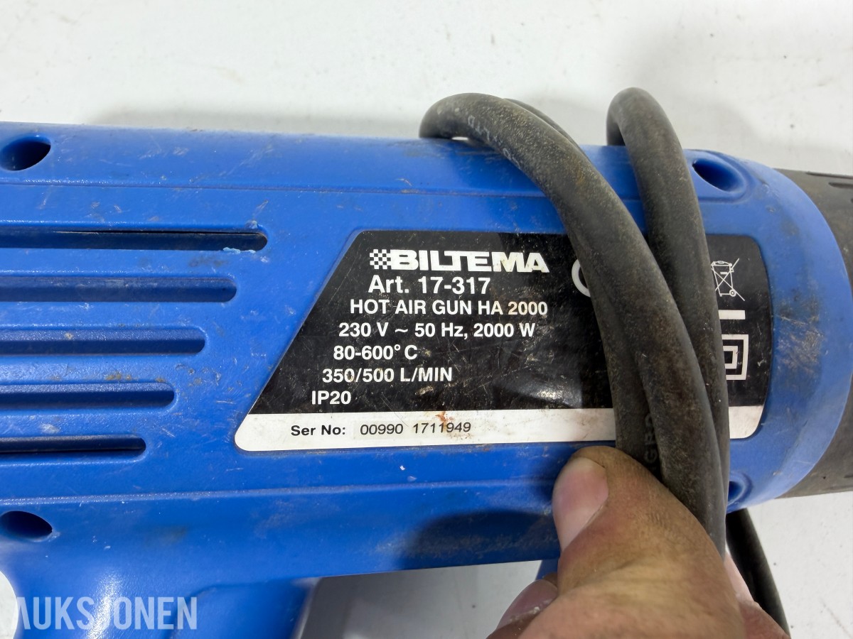9 stk elektriske verktøy – Würth, Hitachi, Makita, Biltema og Edilgrappa