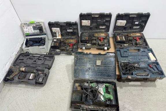 Verktøypakke – Festool ISC 240, Hitachi DH40MRY, MAX armeringsbinder og Bosch GSA 900 E